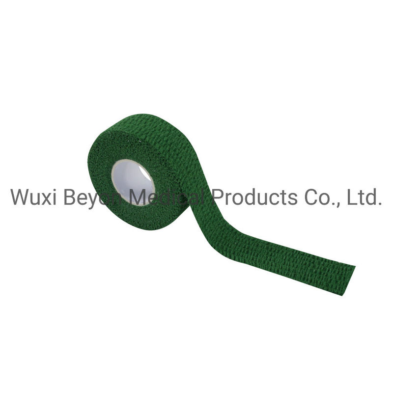 Elastic Adhesive Medical Tape Green Weightlifting Cotton Adhesive Bandage