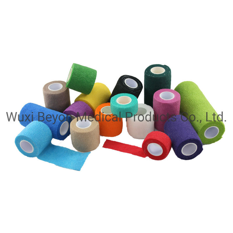 Black Flexible Cohesive Bandage Self Adhesive Cohesive Elastic Bandage