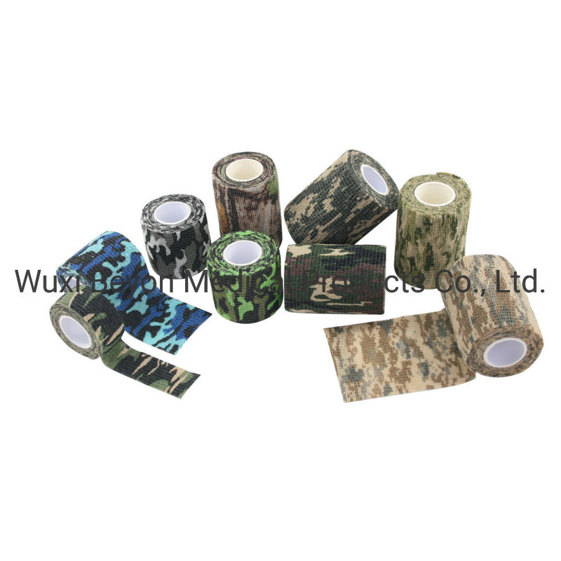 Self Adherent Cohesive Tape Black Latex Free Flexible Cohesive Elastic