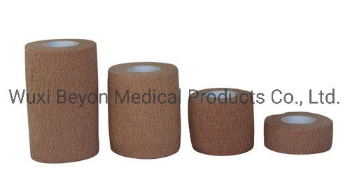 Rip Cohesive Spatting Tape Athletic Flesh Beige Color Self Adhering Wrap
