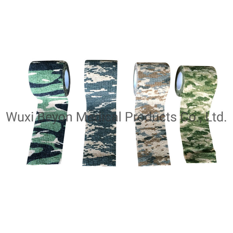 White OEM Cohesive Bandage Private Logo Wrap Cohesive Flexible Bandage