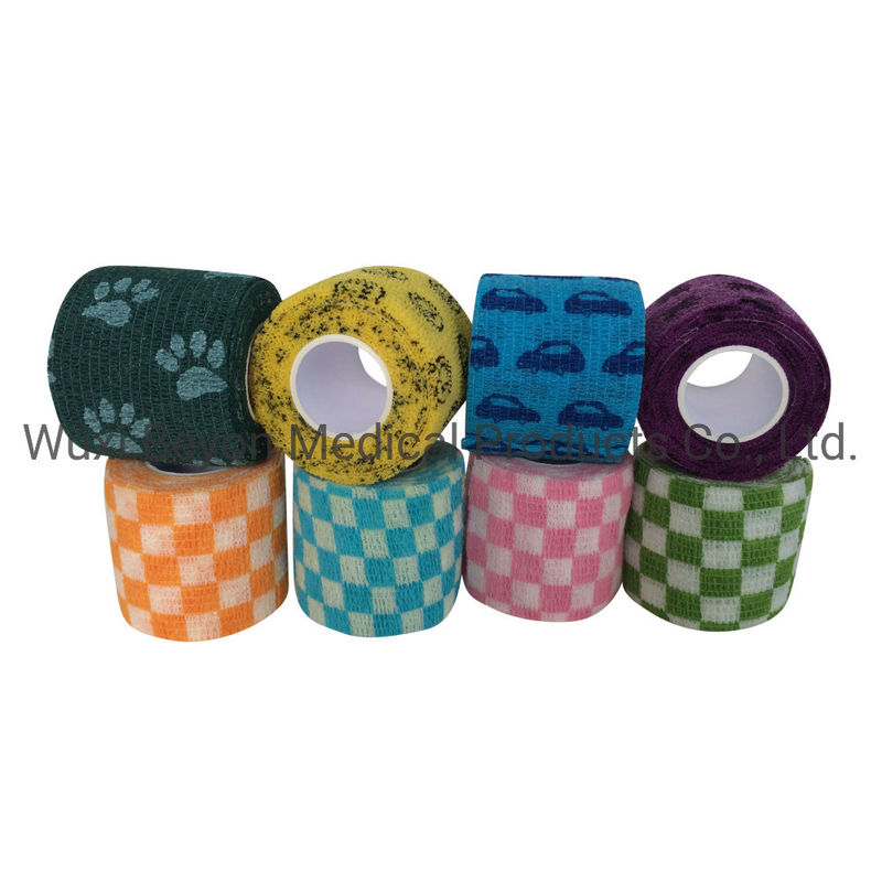 Cohesive Strapping Tape Non Woven Cohesive Bandage Vet Wrap Sports Ankle
