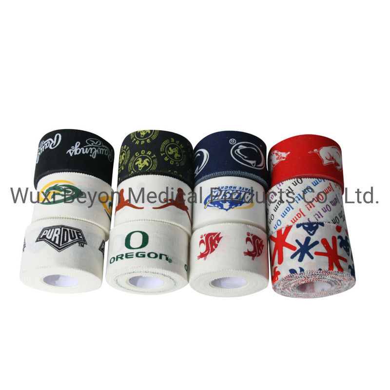 White Waterproof Volleyball Cotton Sports Tape   Strapping Hand Tear Athletic Sports Tape